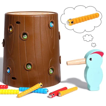 

Baby Toy Wooden Magnetic Fishing Game Color Cognition Early Learning Educational Toys