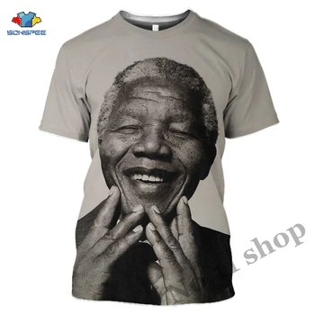 

Nelson Mandela T Shirt 3D Print Women Men Tshirt Summer King T-shirt Pullover Harajuku Short Sleeve Streetwear Youth Tee Tops