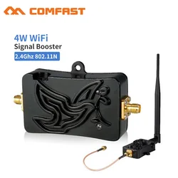 Roteador amplificador wi fi, 4w, 2.4ghz, extensor de sinal sem fio, repetidor wlan, adaptador para roteador wi fi