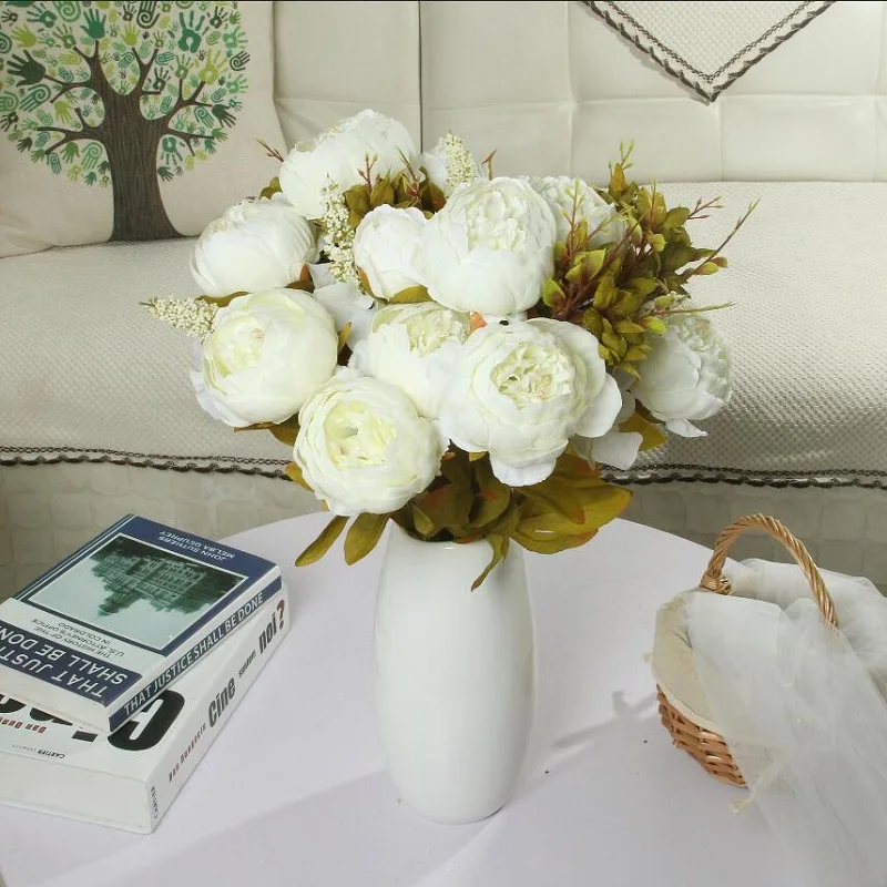 European core peony top grade Artificial flower fake flowers set