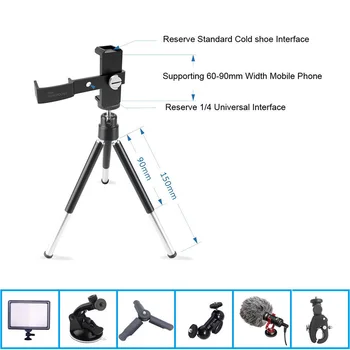 

Multifunction Phone Holder Tripod Mount Stand for DJI Osmo Pocket Handheld Camera AS99