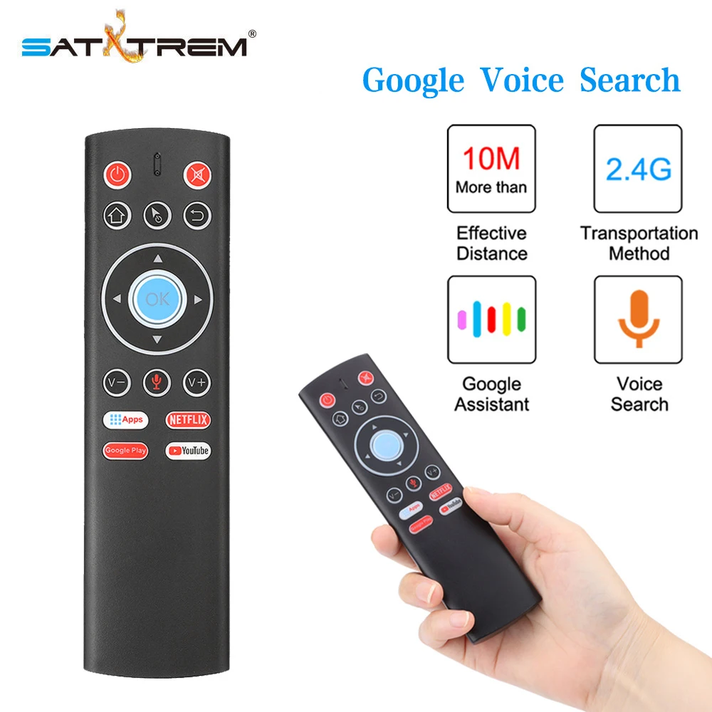 

Voice Remote Control Air Mouse 2.4G Wireless Control For Android TV Box Google Netflix Youtube Universal Roku Remote Control