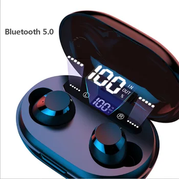 

C8s TWS 5.0 Wireless Bluetooth Earphones 3000mAh Power LED Display Wireless Bass Earbuds Hifi Stereo game Earphone With Mic
