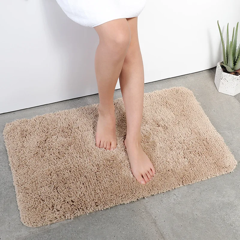 Thickened Microfiber Bath Mat Modern Home Bathroom Absorbent Foot Super Soft Comfortable Rug TPR Non-slip Carpet | Дом и сад