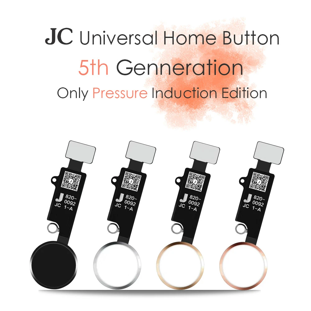 JC/Meibi 5th YF HX 3rd Gen универсальная кнопка home для iPhone 7 7G 8 8G Plus клавиатура меню Функция возврата без touch ID