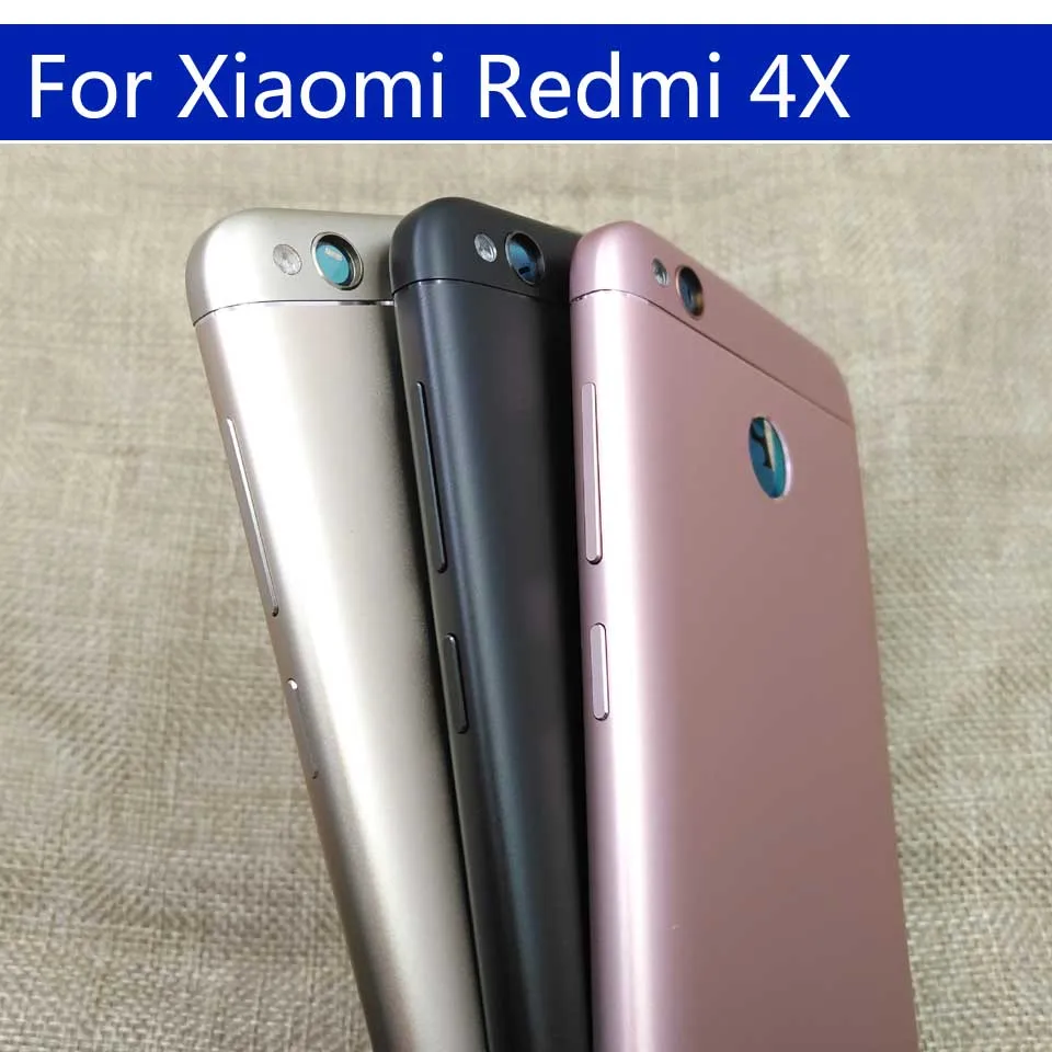 4X задняя крышка батарейного отсека для Xiaomi Redmi 4X задняя крышка батарейного отсека чехол на заднюю крышку корпус замена корпуса