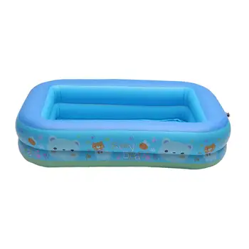 

Large Family PVC Baby Kids Inflatable Children Bathing Pool Square Swimming Pool Safety Float Thickened Infant Water Floating