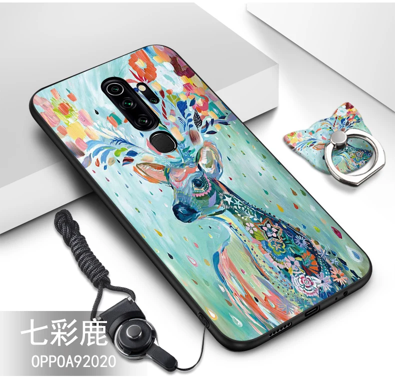 color as photo Для oppo A9 чехол Топ продаж ТПУ силиконовый чехол+ ремешок с милым рисунком кольцо задняя крышка чехол для oppo A9 крышка - Цвет: color as photo