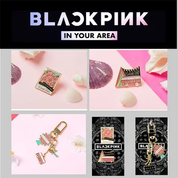 

Kpop BLACKPINK Brooch Keychain Pendant New album High quality Kpop BLACKPINK Alloy Key Chain Badge Kpop blackpink IN YOUR AREA