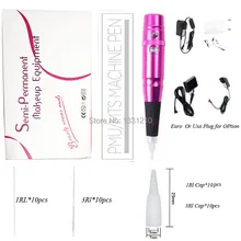 Набор 5 Универсальный дермограф с 50 иглы для микропигментации+ 50 колпачков Swiss Queit мотор машинка для татуажа