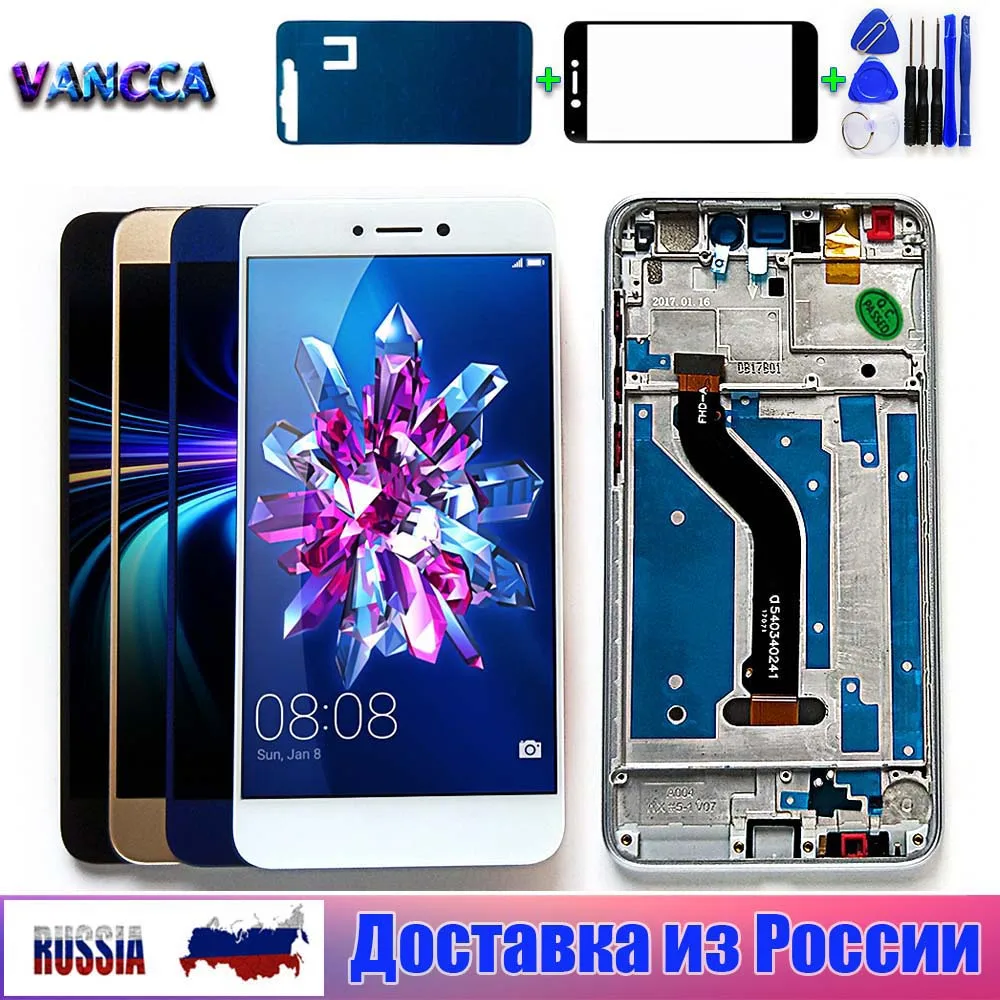Для Huawei 5 2 дюймов ЖК дисплей Honor 8 lite сенсорный экран дигитайзер vancca2 сборка 1920*1080