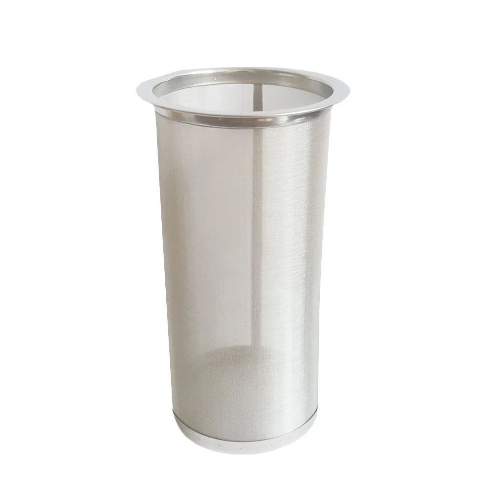 

1pc 150mm Cylindrical Silver Cold Brew Cafe Tea Filter Infusers Basket Mesh Maker Stainless Steel Coffee Filters