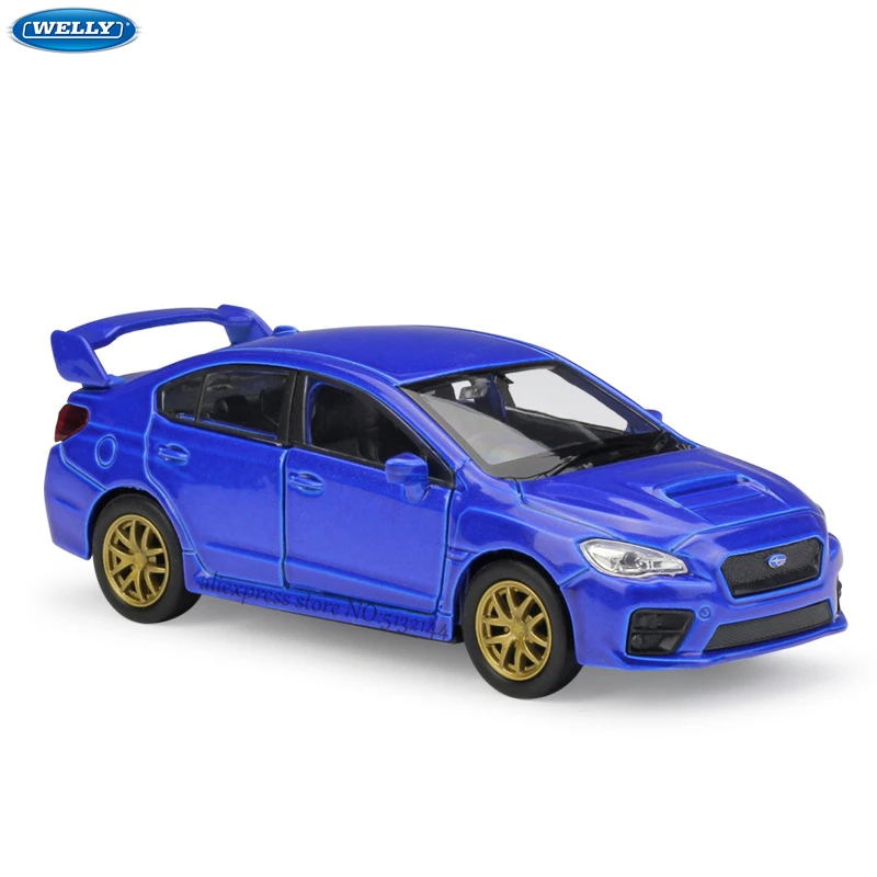 Модель автомобиля WELLY 1:36 Subaru Impreza WRX STI из сплава коллекционная Игрушечная модель