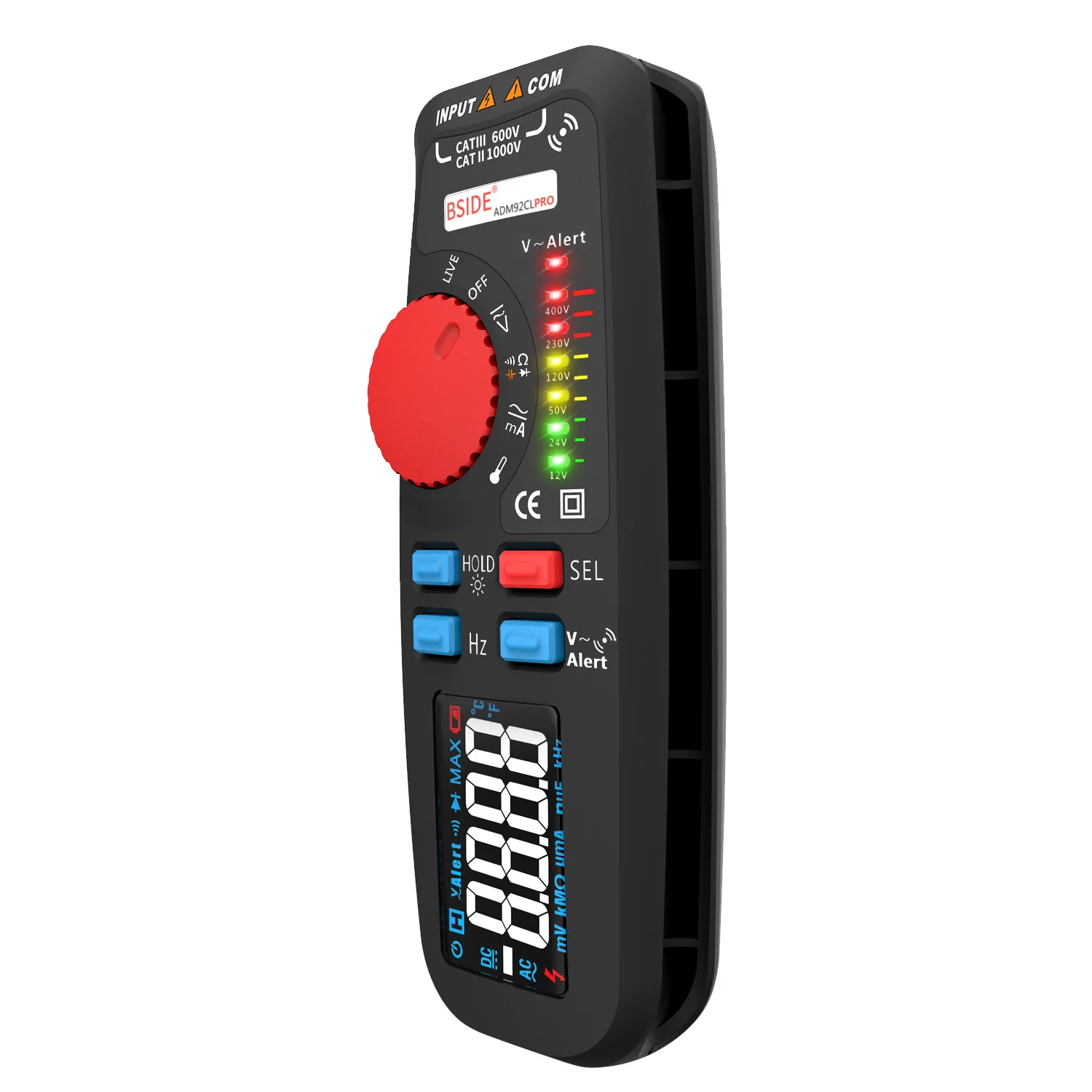 Двойной режим мультиметр Вольтметр BSIDE 92CL-PRO цветной дисплей цифровой Multimetro индикатор напряжения Voltimetro батарея тестер инструмент
