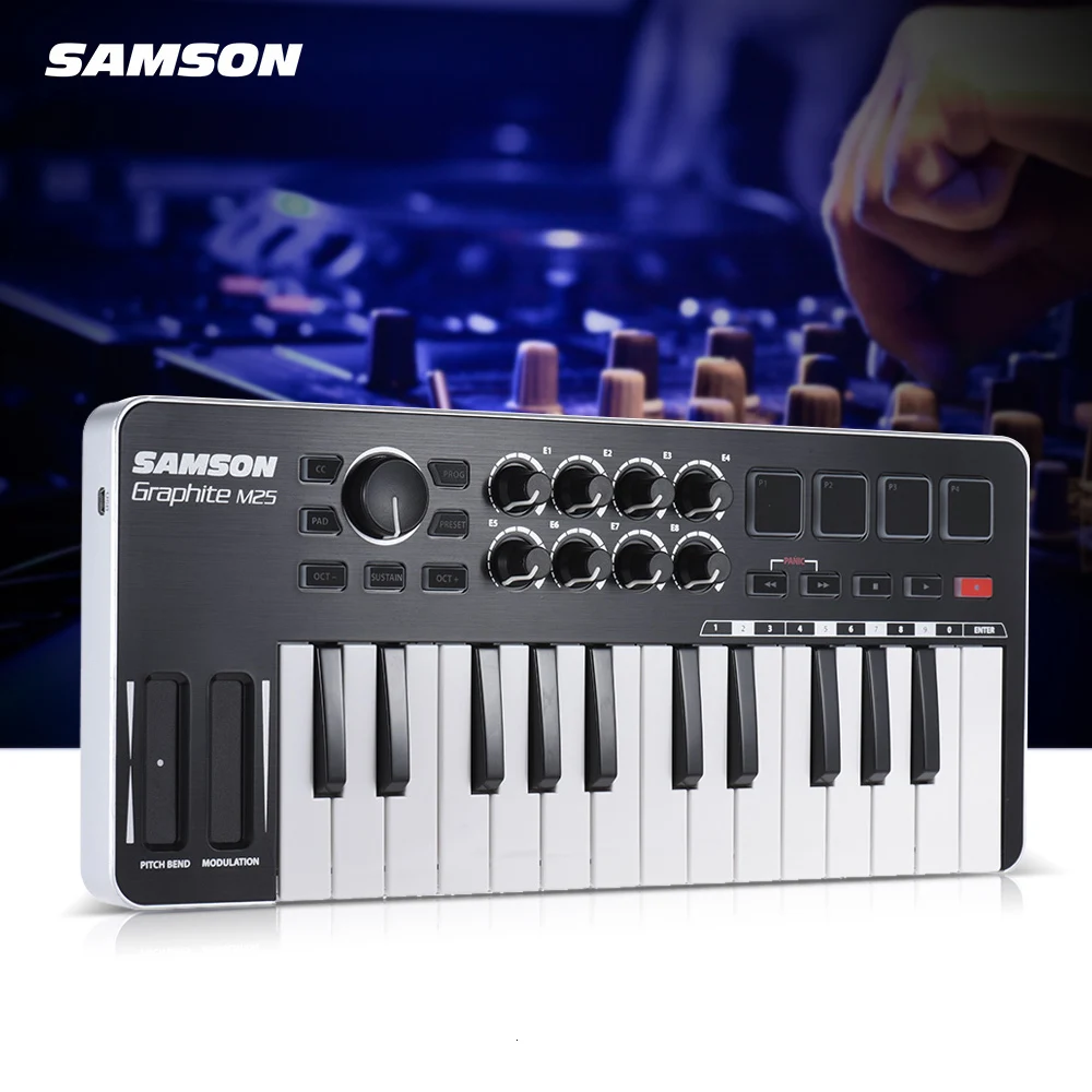 Original Samson Graphite M25 Mini USB MIDI