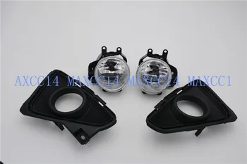 

A Set Front Fog Light Driving Lighting Lamp + Cover For TOYOTA RAV4 2016-2018