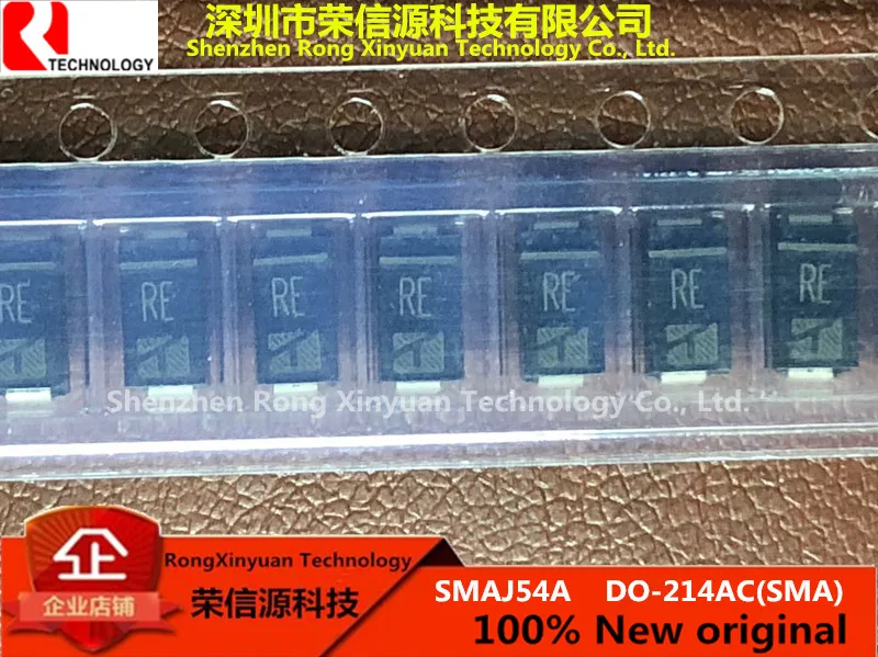 

100% New original SMAJ54A RE DO-214AC-2(SMA) SMAJ54 400W SURFACE MOUNT TRANSIENT VOLTAGE SUPPRESSOR