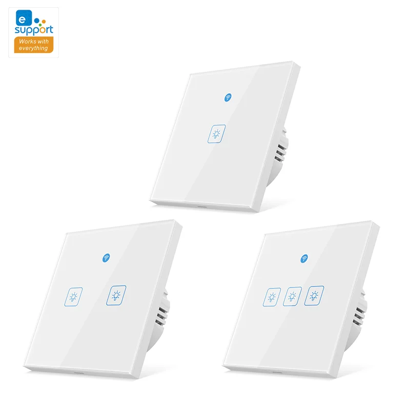 EWeLink движения Сенсор Интеллектуальный переключатель Wi-Fi EU 220V 1 2 3 Gang Беспроводной