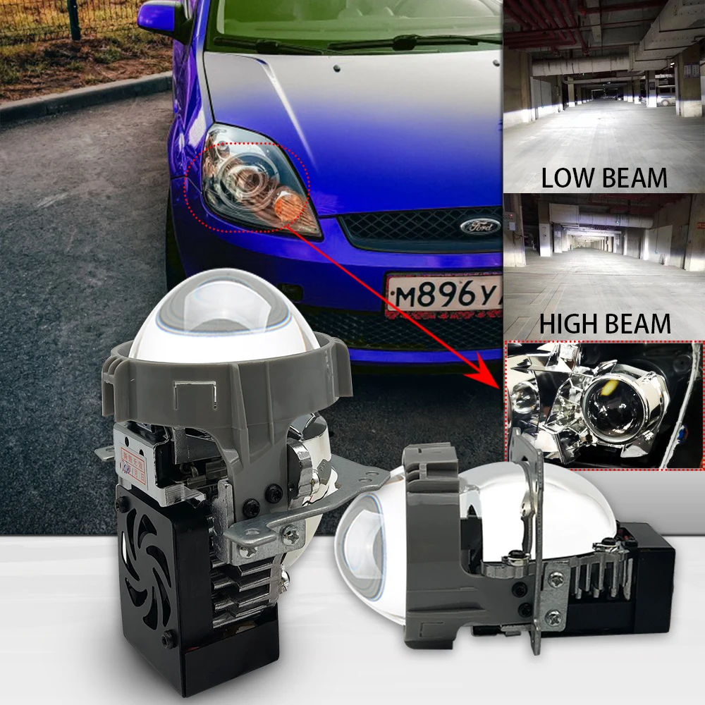 2.5 Inch Lens Biled Bi-LED LED Projector Lens Car Projector motorcycle Headlight for BMW MAZDA for AUDI Nissan Patrol
