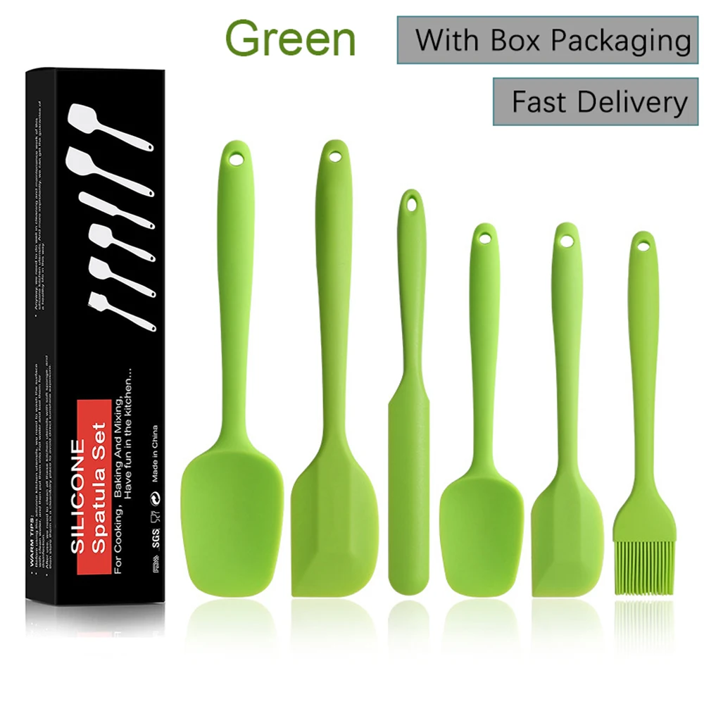 Scrapers Spoons Non-Stick Silica Heat Resistant Cooking Utensils Tools