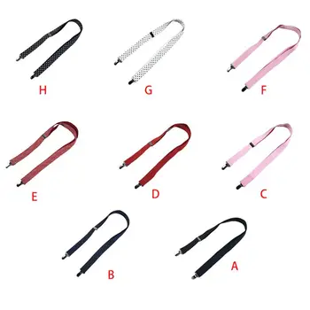 

1Pc Toddler Kids Boys Girls Long Gloves Clips Adjustable Elastic Solid Color Polka Dot Metal Duckbill Mittens Clamp 47.24 Inches