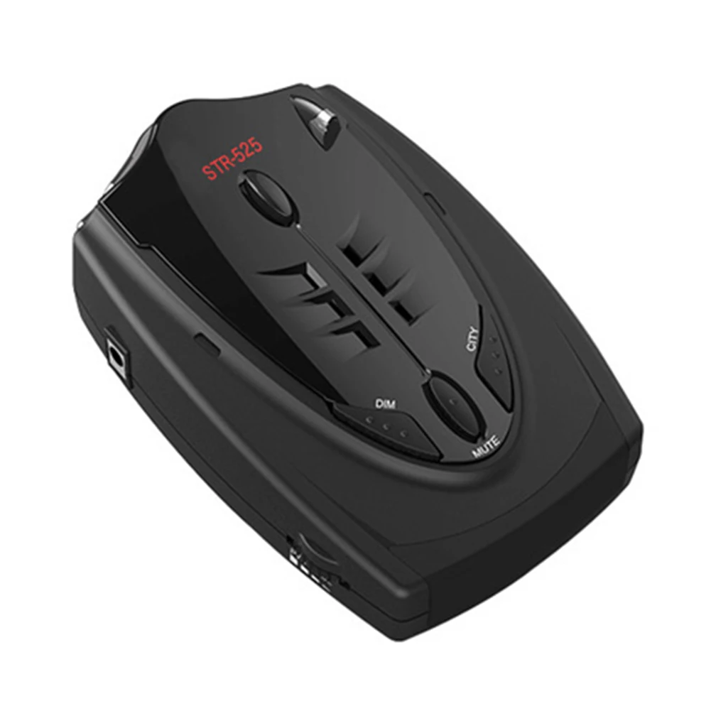 12V Auto STR-525 Radar Detector English Russian Thai Voice Auto Vehicle Speed Alert Warning X K CT La Anti Radar Car Detector