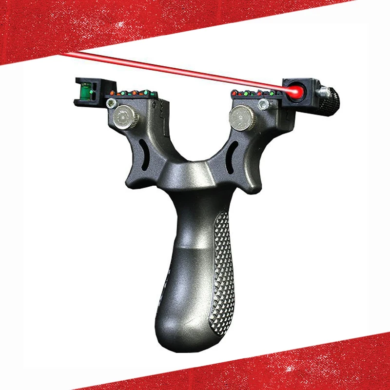 

Laser Point Slingshot Fast Pressing Precise Laser Slingshot Outdoor Sports Professional Elasticity Slingshot For Hunting Shot