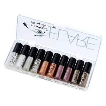 

Hot Portable 14 Colors Metallic Shiny Smoky Eyes Eyeshadow Waterproof Glitter Liquid Eyeliner Makeup Eyeshadow Cosmetic TSLM1