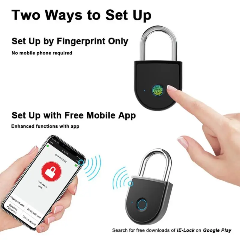 S10 Bluetooth APP/разблокировка отпечатков пальцев смарт замок без ключа водонепроницаемый Противоугонная защита пальцев для двери багажный чехол сумка