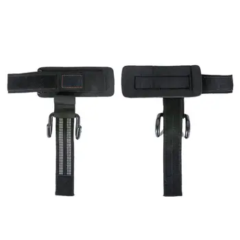 

1pair Gym Fitness Pull-up Rod Steel Hook Grips Cotton Lifting Straps with Neoprene Wrist Pad Support
