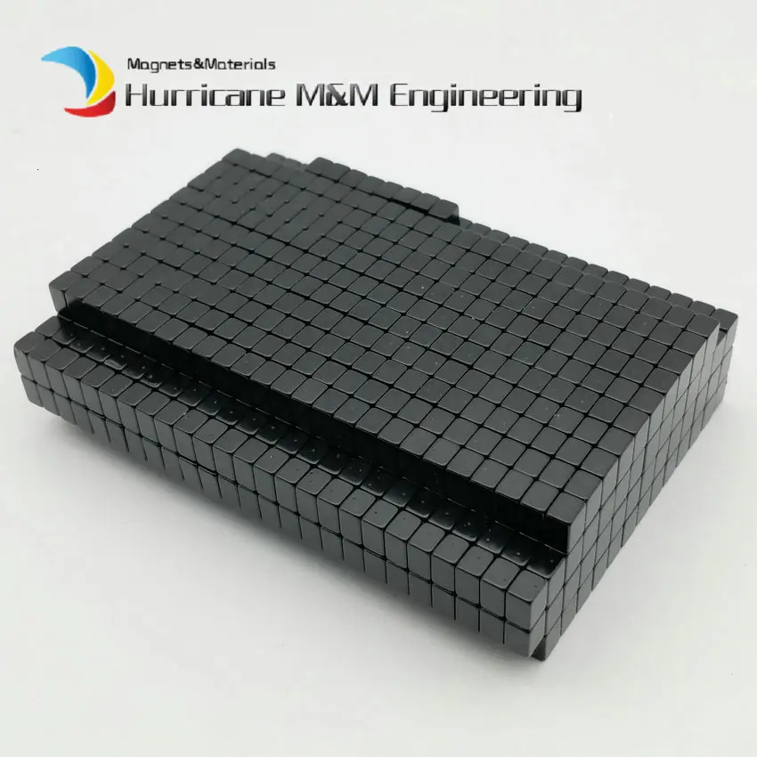 Блок Магнит 6,45x5x4 мм черный эпоксидный покрытие мощные магниты NdFeB неодимовые постоянные магниты редкоземельных магнитов 24 шт