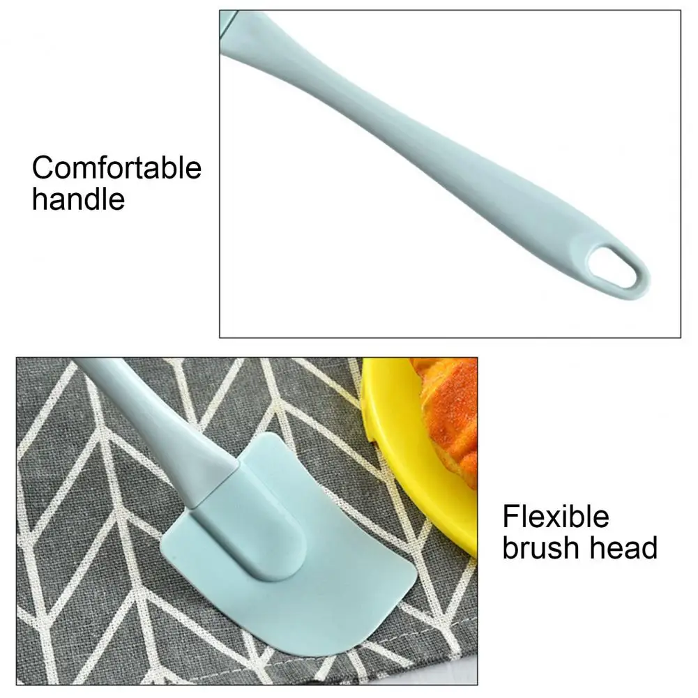 3Pcs/Set Spatula Kit Kitchen Utensils Cooking Supplies Multi Purpose Cake Spatula Baking Tools Silicone Non-stick Blue/Pink