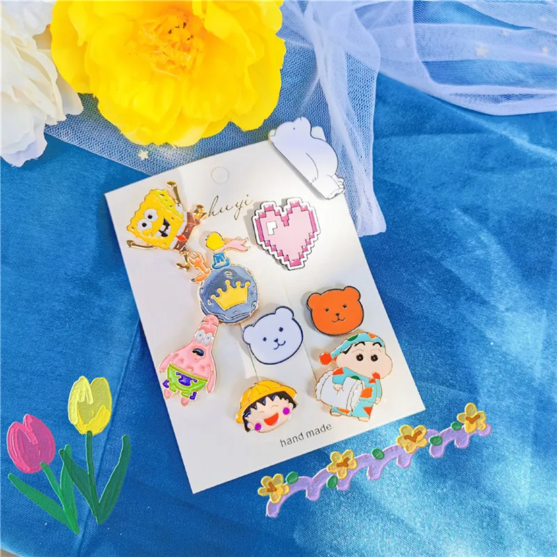 

Brooch Of Love Bear Brooch Contracted Individual Character Cartoon Adorn Article Neckline Small Buckle Pin Badge