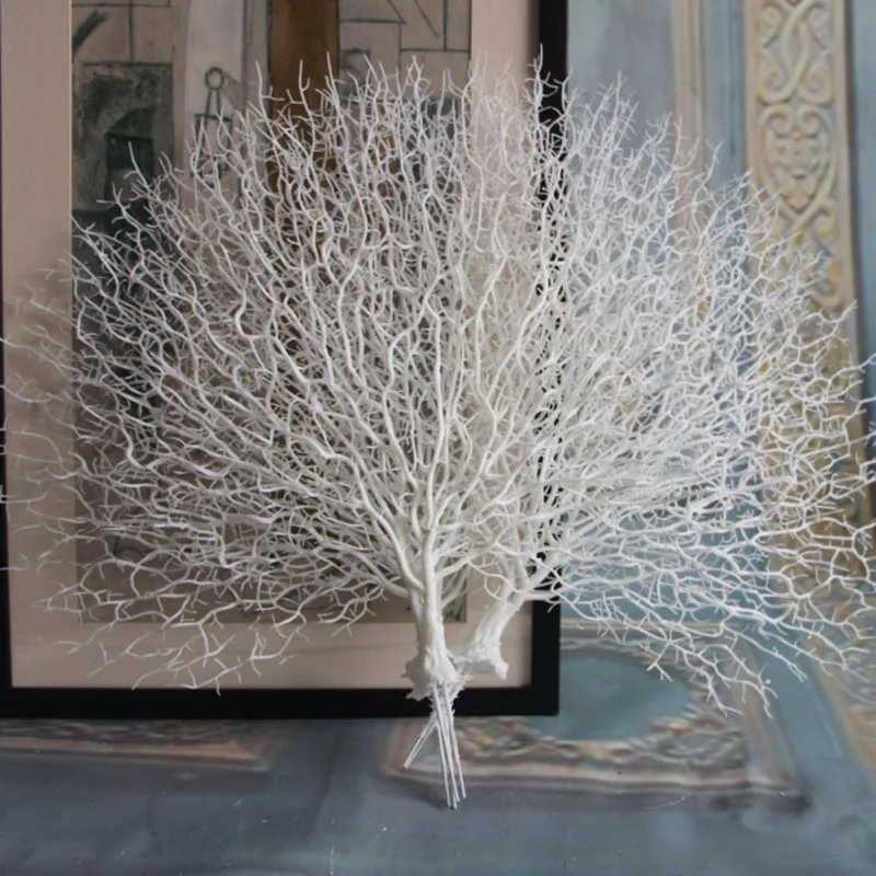 

Simulation Coral Branch Plant Plastic Peacock Tree Sea Tree Dried Branch Artificial Decorations