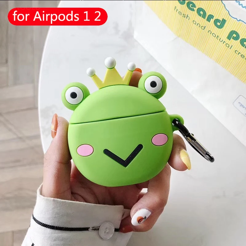 Wireless Bluetooth Earphone Cartoon Cute case For Apple Airpods 2 Headset soft Silicone Protective Cover For Airpods accessories