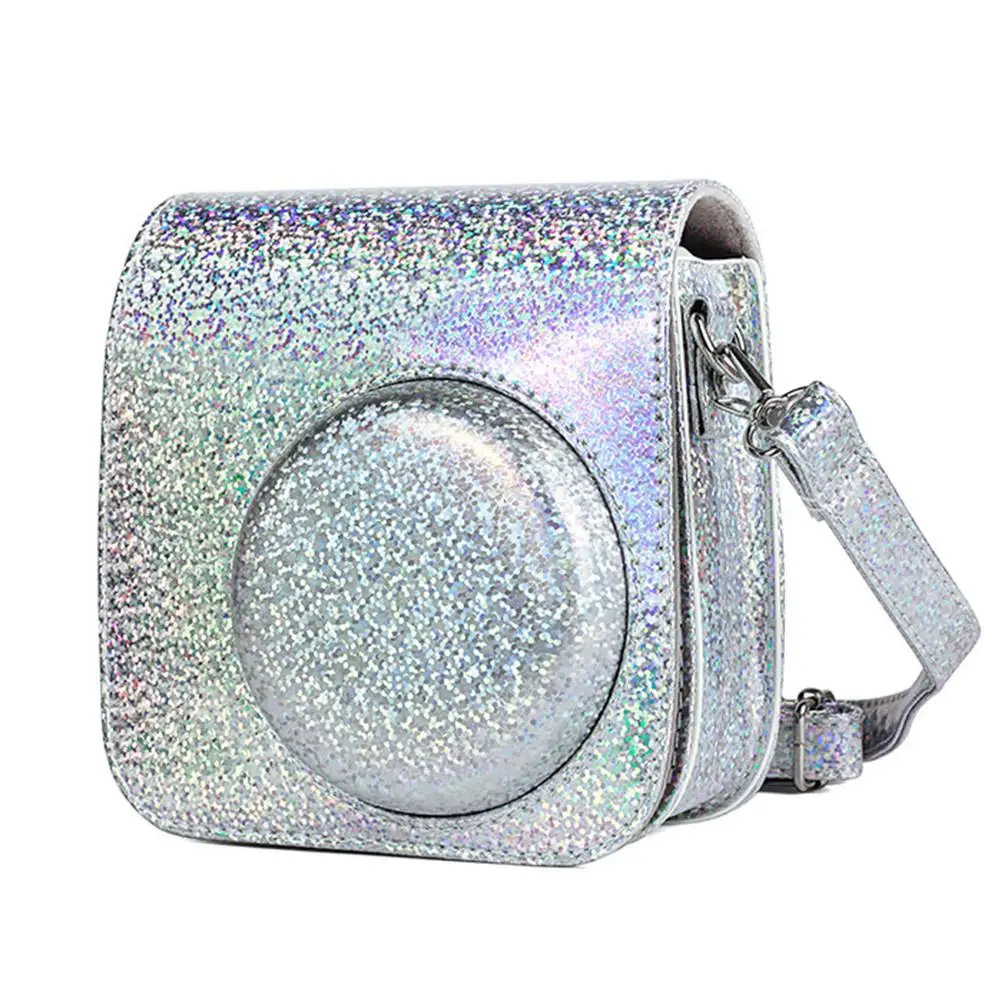 

Shoulder Camera Bag Protective Case Colorful Forest Patterns Leather Camera Bag for Fujifilm Instax Mini 8/ MINI8+/ 9
