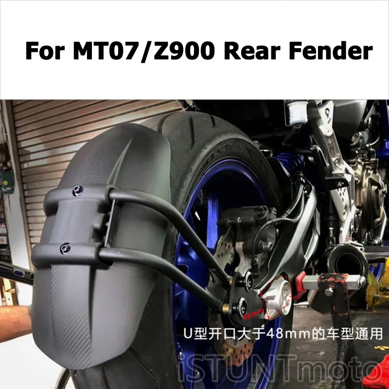

For MT07 Z900 Motorcycle Rear Fender Protector Modified escape moto Wheel hugger Cover Splash Mudguard Guard W/Bracket Parts