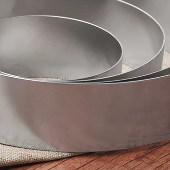 

4pcs Baking Home Decorating Tool Bottomless Dessert Circle Mousse Ring Stainless Steel Kitchen DIY Wedding Round Cake Molds