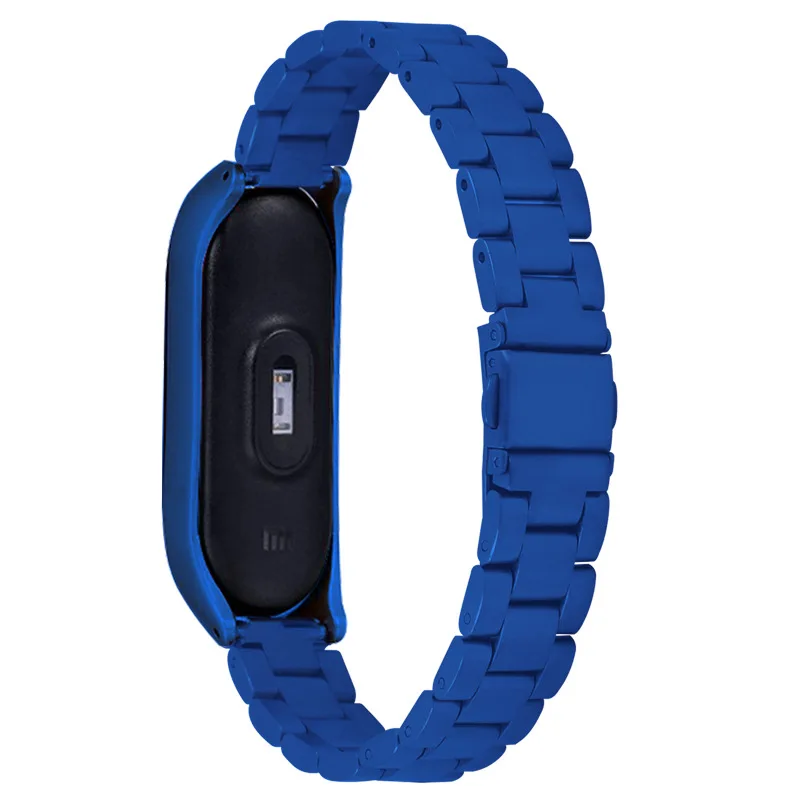 COMLYO ремешок из нержавеющей стали mi Band 4 ремешок замена часы браслет на запястье для Xiao mi Band 4 ремешок+ металлический чехол Крышка