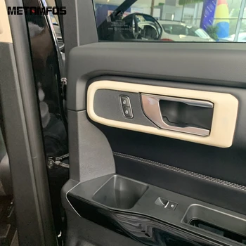 

For Ford Explorer 2020 2021 Carbon Fiber Inside Door Handle Bowl Cover Trim Molding Decoration Frame Accessories Car Styling