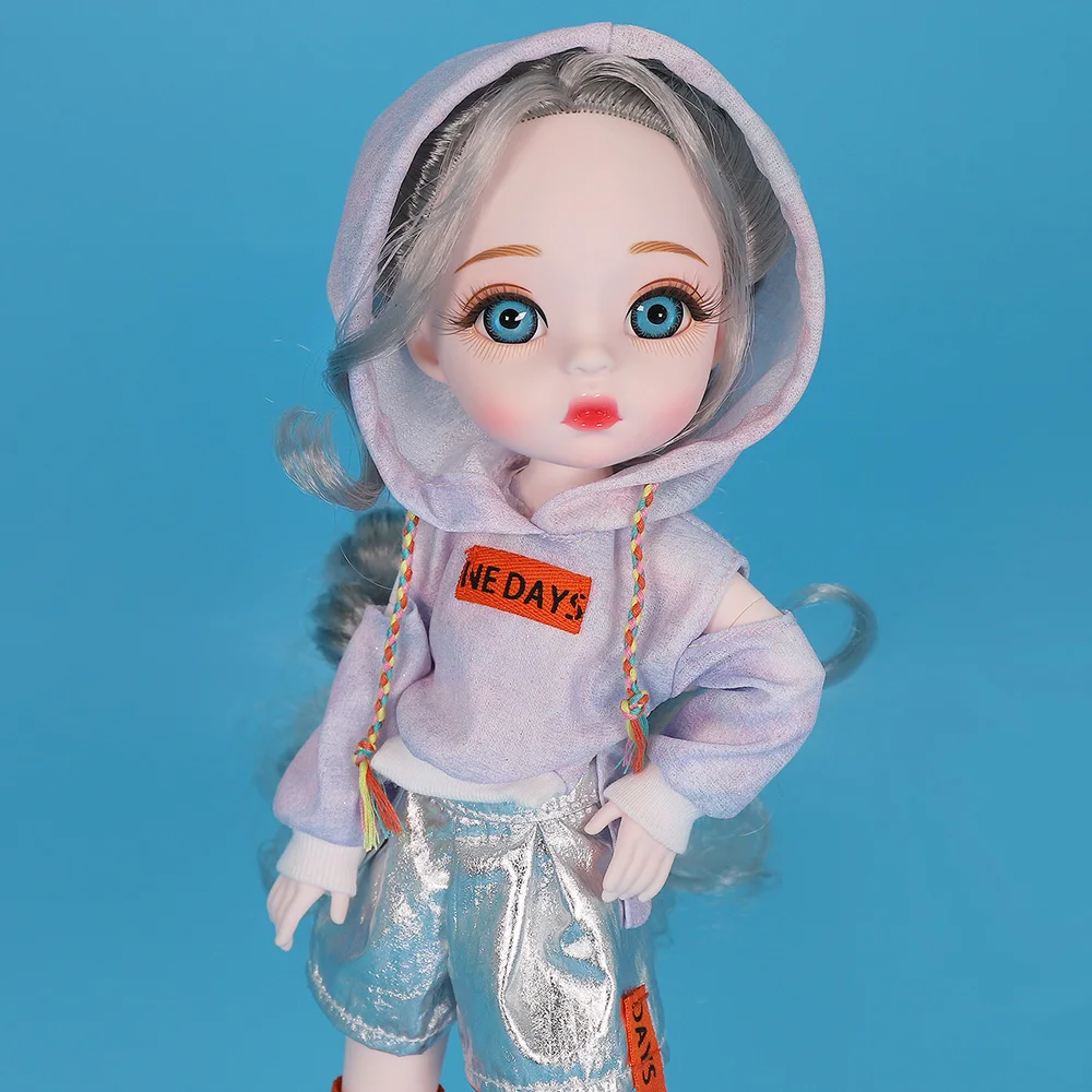 Dream Fairy 1/6 BJD 28 Joints Body Dolls with Clothes Shoes Lucky Angel Series 28cm Ball Jointed Dolls Full Set Gift for Girls 3