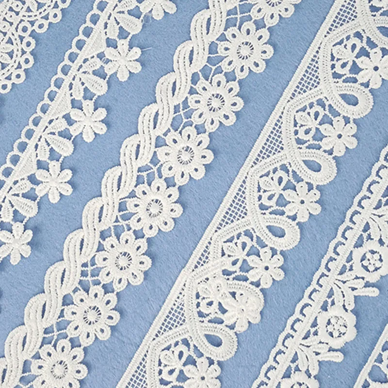 

7yards Lace Ribbon Tape 20-38MM Trim Fabric Wedding Birthday Christmas Goods Craft DIY Embroidered Accessories best selling 2020