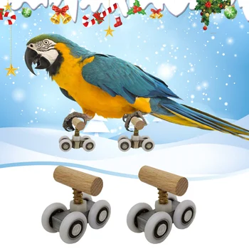 

Parrot Intelligence Toys Mini Training Pulley Toys For Budgies Parakeet Growth Funny Toy Grinding Claw Mini Pulley Toys