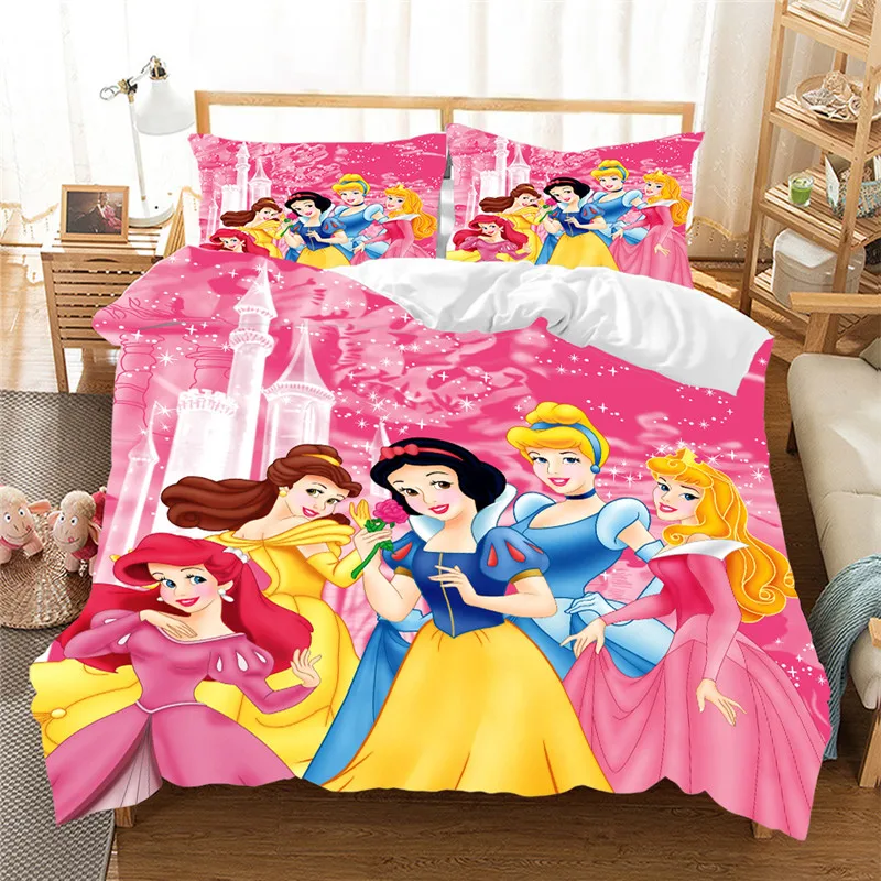 Белоснежное постельное белье Комплект Принцесса один двойной queen King размер пододеяльник детская спальня одеяло постельные принадлежности s Роскошный