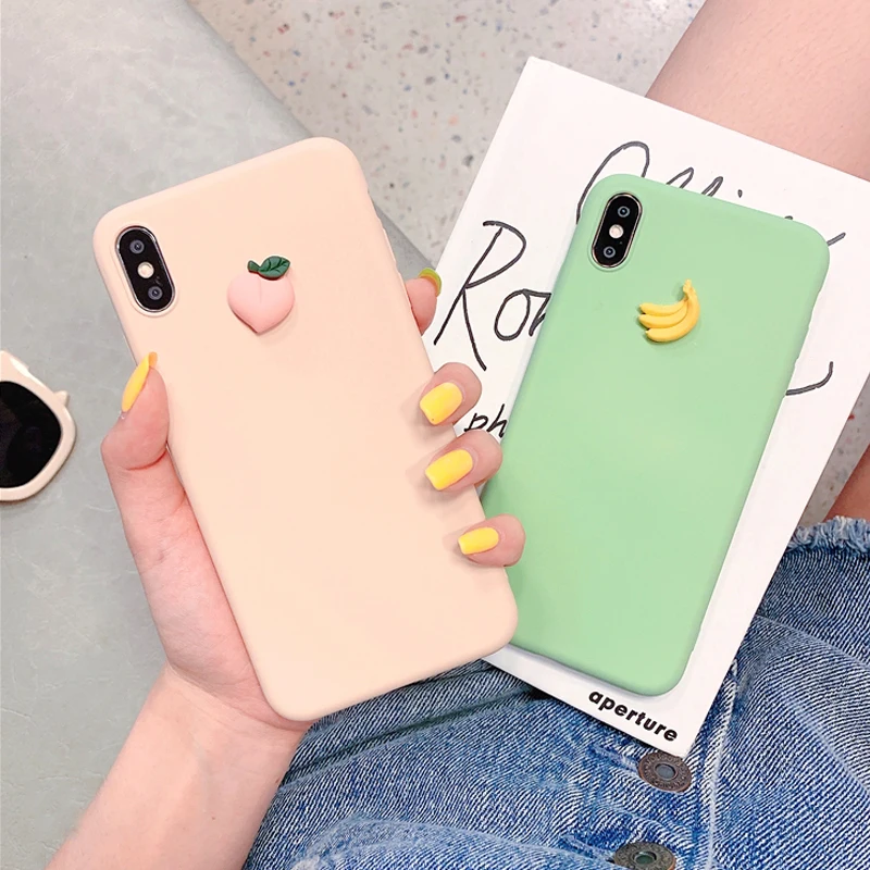 

3D cute fruit silicone case for samsung galaxy A70 A80 A60 A50 A40 A30 A20 A10 Back Cover on A 70 50 40 30 M20 M30 Phone Coque