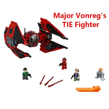

StarWars Major Vonreg's TIE Fighter Models & Building Blocks Toys for Children Compatible With Lego Series Star Wars 11422 75240