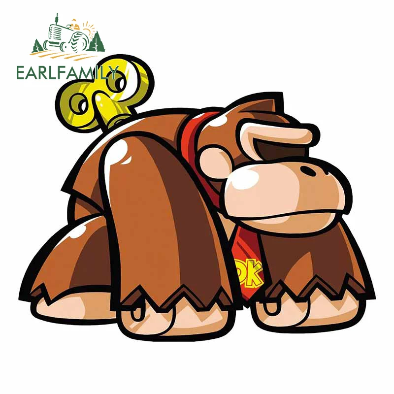 Earlfamily 13Cm X 10.3Cm Per Arcade Donkey Kong Switch Car Sticker Frigorifero Windows Paraurti Decalcomania Moto Anime Decorazione