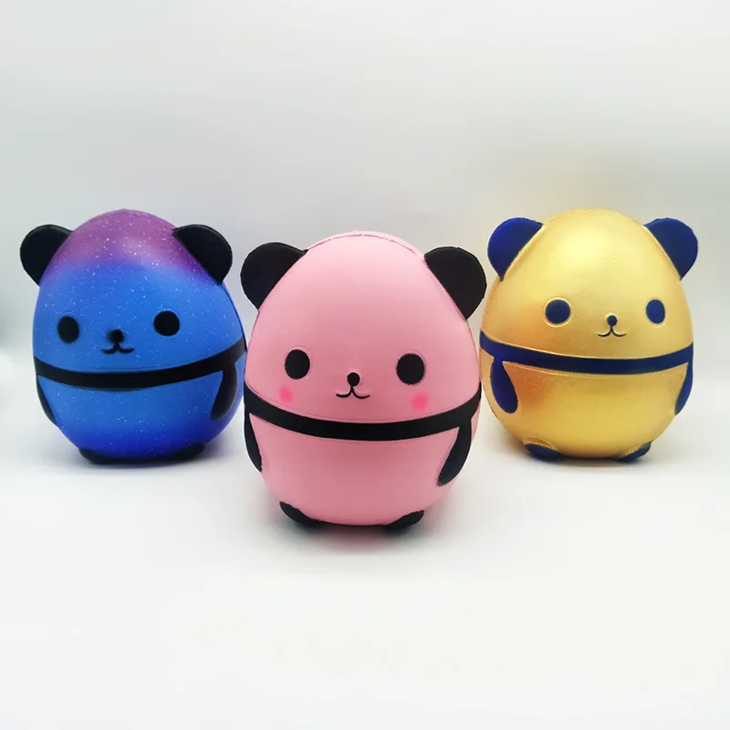 Новинка kawaii мягкая глина панда яйцо медленное восстановление Моделирование Мягкие Детские кухонные принадлежности пузырь креативная игрушка бразильский запах декомпрессия Забавный мальчик