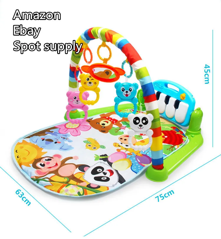 

Infants Music Harmonium Fitness Frame Maker 0-3-12 Month Baby Creeping Mat Toy