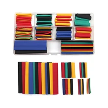Kit d'assortiment de Tube gainant thermorétractable 164 pièces/boîte, connexion électrique gaine de fil électrique câble étanche rétrécissement 2:1